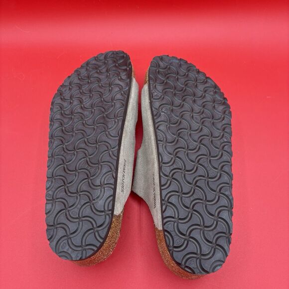 Birkenstock Arizona Taupe Suede Soft Footbed Sandals, Size EUR 40, US L9/M7 - Picture 5 of 6